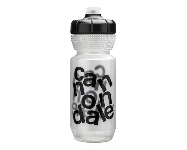 Cannondale Gripper Stacked Trinkflasche  600 ml clear/black